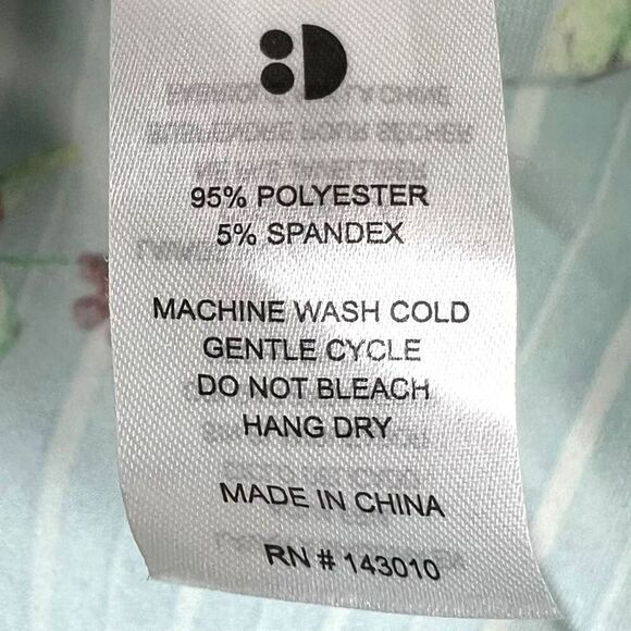 NEW Dot Dot Smile Blue Floral & Stripes Tank Dress 12-24 Months - Picture 5 of 6